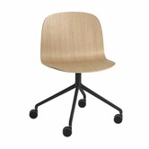 Muuto Visu Wide Stoel, swivel met wielen