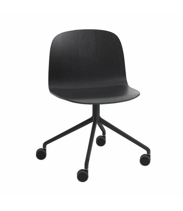 Muuto  Muuto - Visu Wide swivel chair with castors