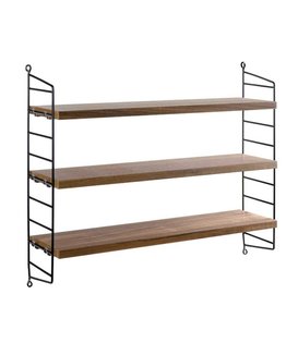Pocket Wandkast walnoot / zwart