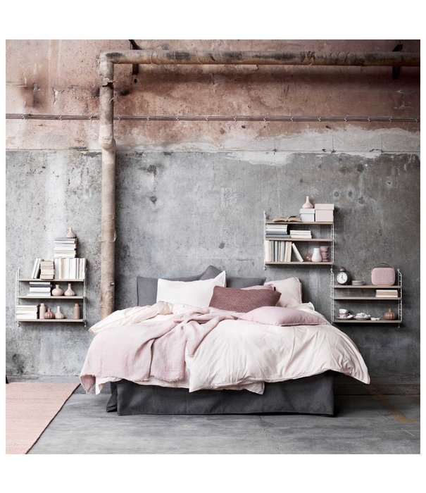 String  Furniture String Pocket Wandkast walnoot / zwart