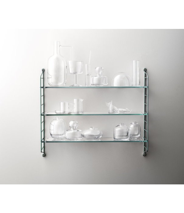 String  Furniture String Pocket Limited Edition RVS, glas