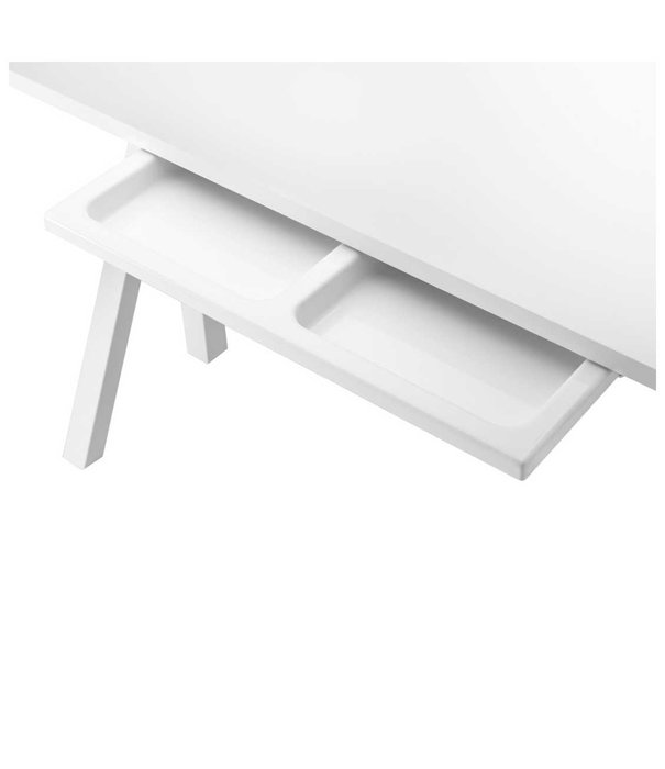 String  Furniture  Works Bureau hoogte verstelbaar, essen / wit