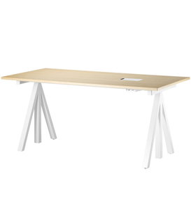 String Works Desk, height adjustable L160