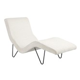 Gubi GMG Chaise Longue Karakorum 01, zwart voet
