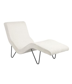 GMG Lounge Stoel Karakorum 01 cream, zwart voet