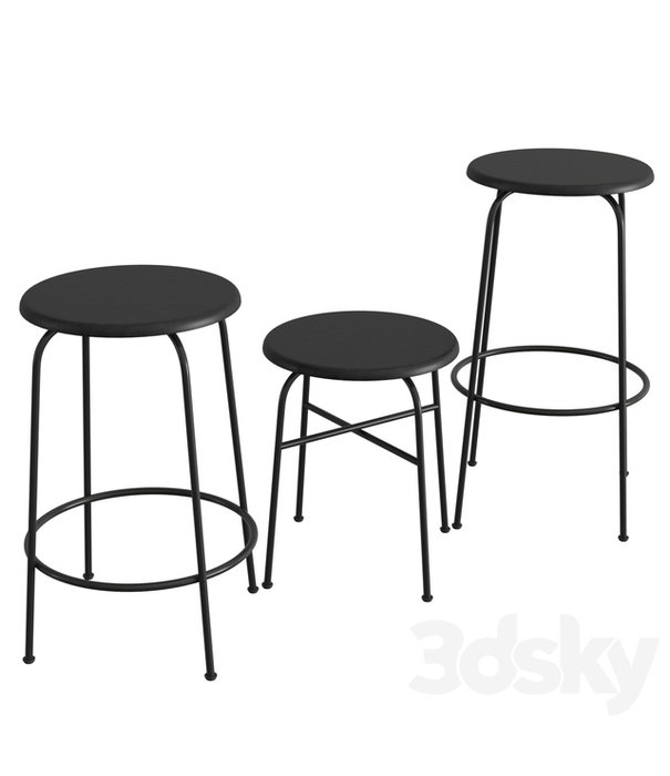 Audo Audo -  Afteroom bar stool black H73 cm.