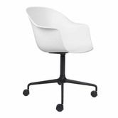 Gubi - Bat meeting chair 4 star base with castors