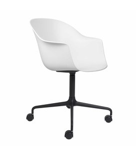 Bat Meeting Chair plastic,  4 star base with castors