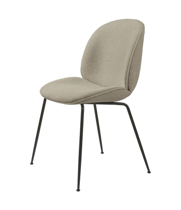 Gubi  Gubi - Beetle chair boucle 008 sand - base conic