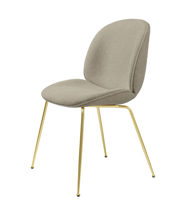 Gubi  Gubi - Beetle chair boucle 008 sand - base conic