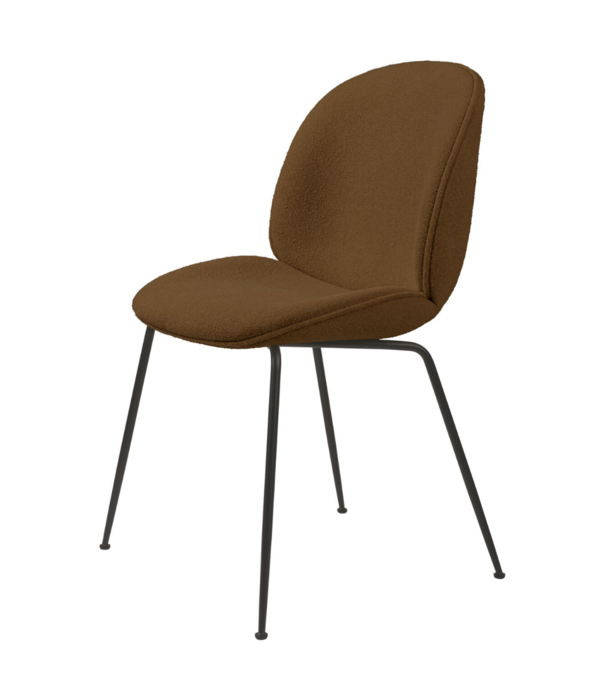 Gubi  Gubi - Beetle chair boucle 006 amber - base conic