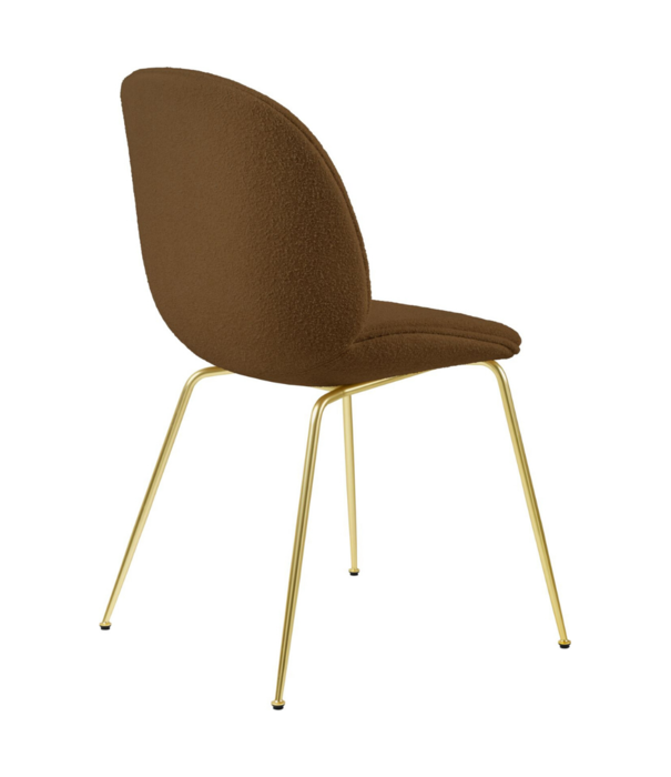 Gubi  Gubi - Beetle chair boucle 006 amber - base conic