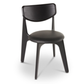 Tom Dixon - Slab chair black oak - black leather