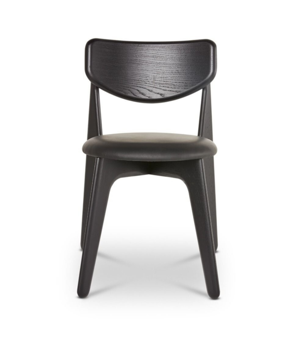 Tom Dixon  Tom Dixon - Slab chair black oak - black leather