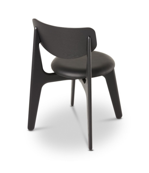 Tom Dixon  Tom Dixon - Slab chair black oak - black leather