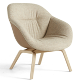Hay - AAL 83 Soft Duo lounge chair tapered wood base
