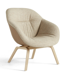 Hay - AAL 83 Soft Duo lounge chair wood base