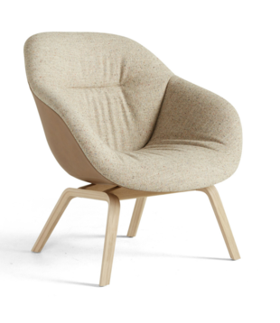 Hay - AAL 83 Soft Duo lounge chair wood base