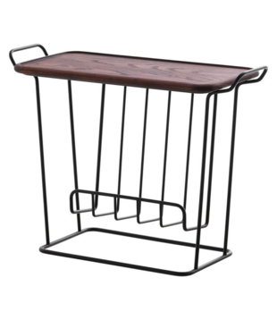 Maze  Minnie Mae Wood Side Table black, dark ash