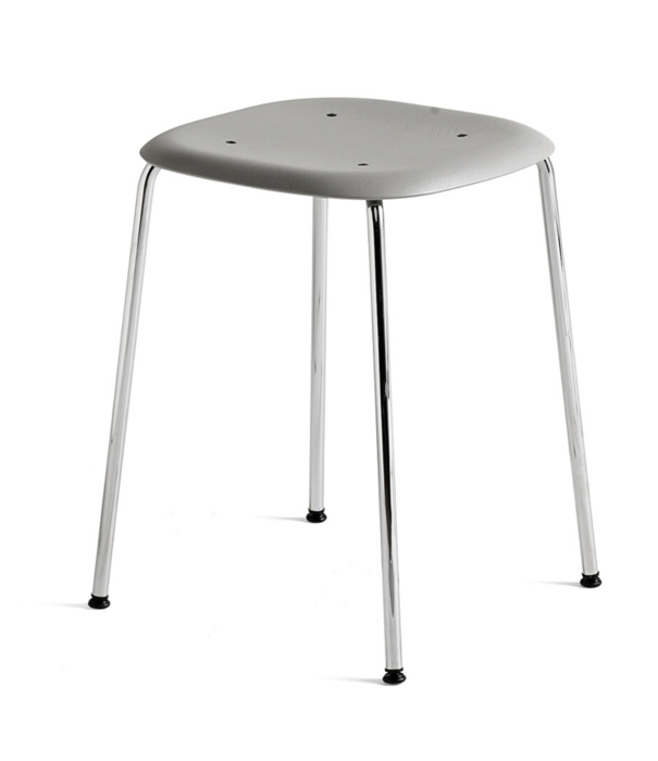 Hay  Hay - Soft Edge 70 stool chromed base