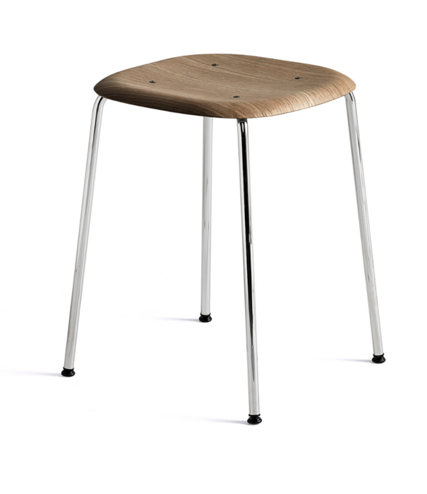 Hay  Hay - Soft Edge 70 stool chromed base