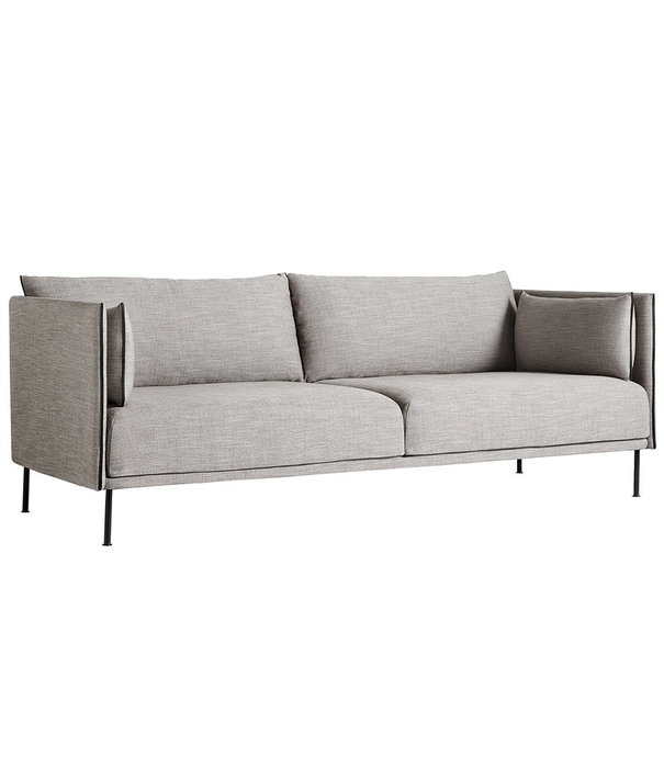 Hay  Hay - Silhouette 3 seater sofa - black base