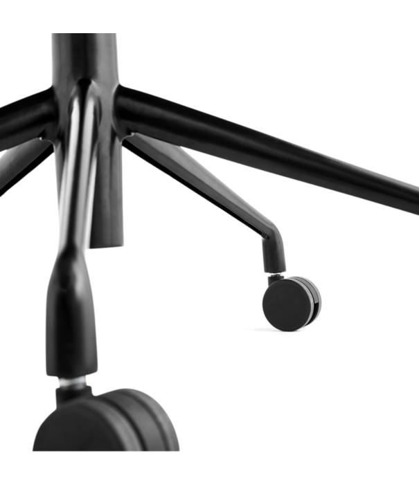 Hay  AAC 153 Soft Stoel leer, 5 star swivel met wielen / gaslift