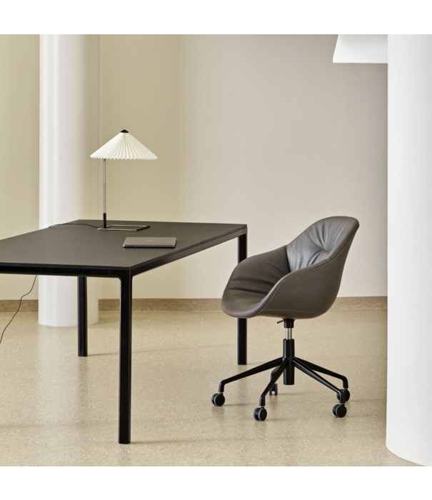 Hay  AAC 153  Soft Chair leather, 5 star swivel with castors / gas lift