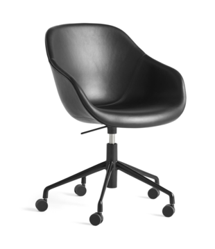 Hay AAC 153 Chair leather, 5 star swivel with castors / gas lift