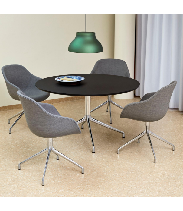 Hay  Dining Campaign, Hay AAC121 Eetkamerstoel gestoffeerd, 4 star swivel voet