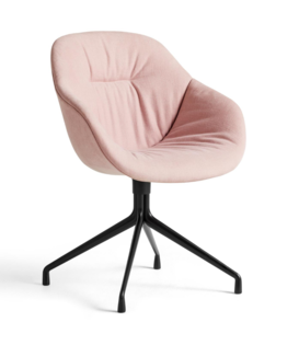 AAC 121 Soft Dining Chair, 4 star swivel black base