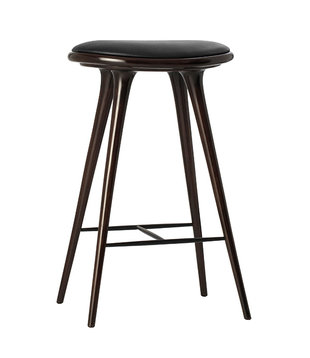 Mater Design - High Stool dark stained beech H74