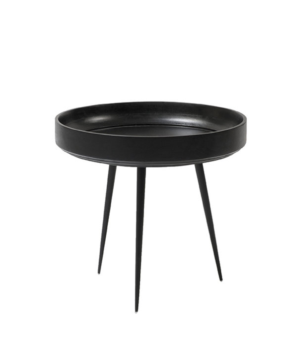 Mater Design  Mater Design - Bowl salontafel small, zwart stalen poten