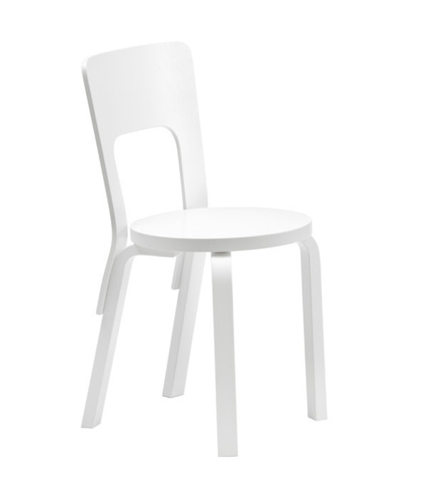 Artek  Artek - Chair 66 white lacquered birch