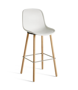 Hay - Neu 12 bar stool cream white, oak base
