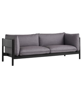 Hay - Arbour 3-seater Sofa Remix 266 - solid black beech