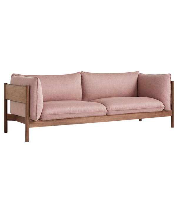 Hay  Hay - Arbour 3-seater Sofa Re-wool 648 - base walnut