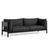 Arbour Eco 3 zits bank Re-wool 198- zwart beuken