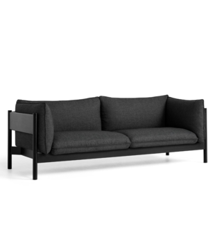 Hay - Arbour 3-seater Sofa Re-wool -198 - black beech