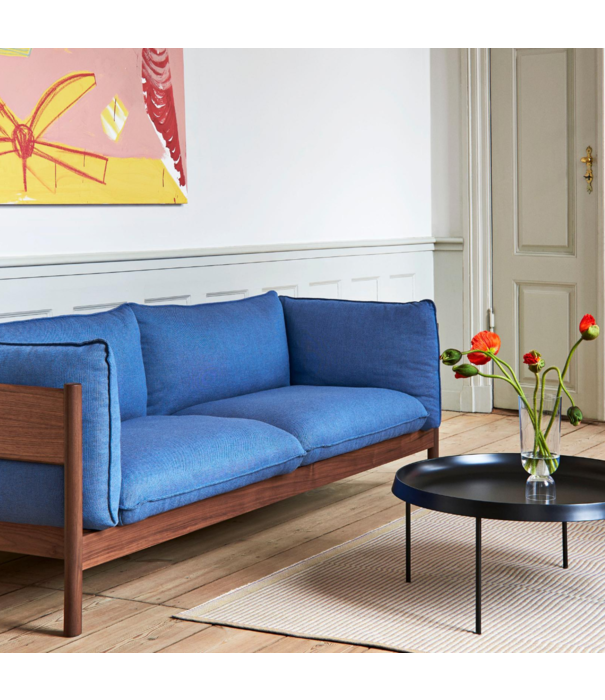 Hay  Hay - Arbour 3-seater Sofa Re-wool 648 - base walnut
