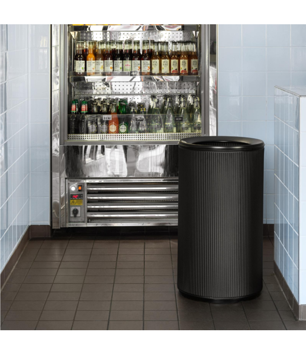 Vipp  Vipp -  19 open waste bin black 60 L