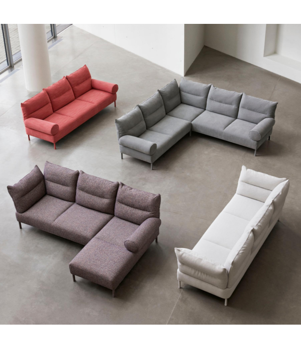 Hay  Hay - Pandarine 3 zits bank met verstelbare armleuning - eiken poten