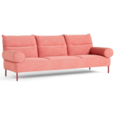 Hay - Pandarine 3 seater with cylindrical armrest - steel legs