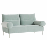 Hay - Pandarine 2 seater sofa cylindrical armrest - steel base