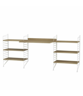 String System - Werkplek D combinatie hout