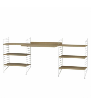 Werkplek D combinatie hout