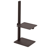 Museum side table dark brown
