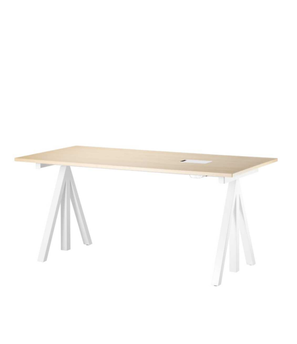 String  Furniture String Works Desk height adjustable, ash / white