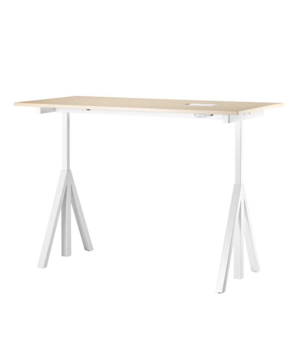 String  Furniture  Works Bureau hoogte verstelbaar, essen / wit