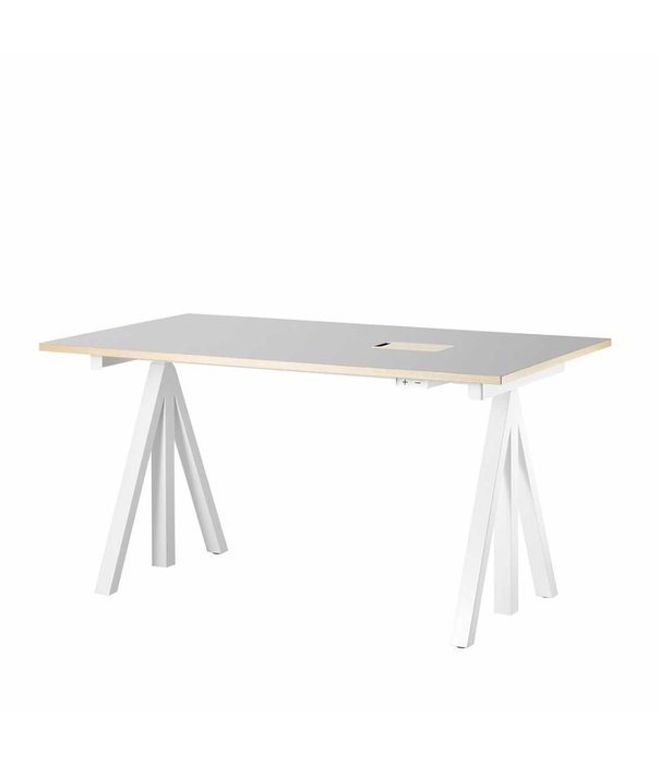 String  Furniture Works Desk height adjustable, ash / white